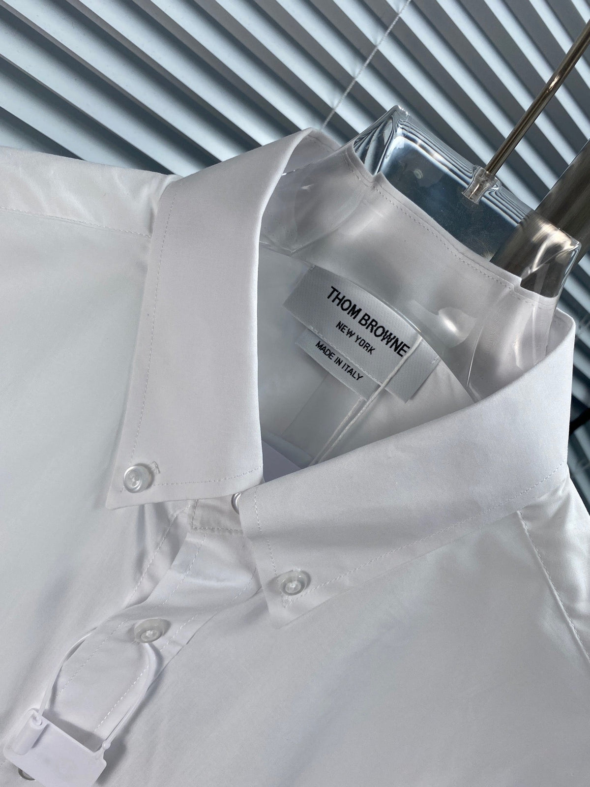 Blue Cotton Oxford Long-Sleeve - Men's