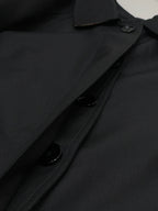 Navy Cotton Plain Car Coat - Men's