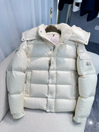 Black and White Puffer Jacket - Men's