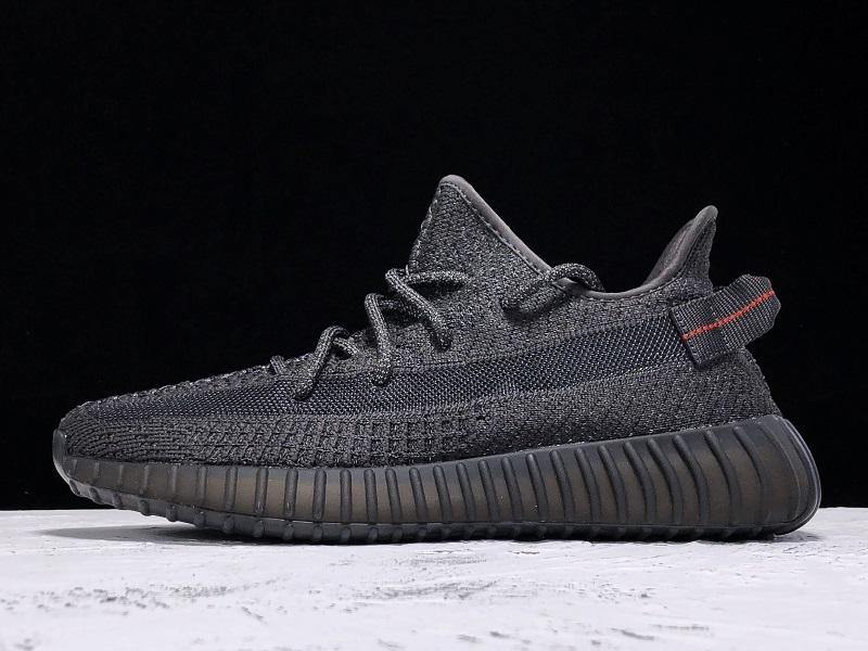 Yeezy 350 V2 Reflective Black Sneakers