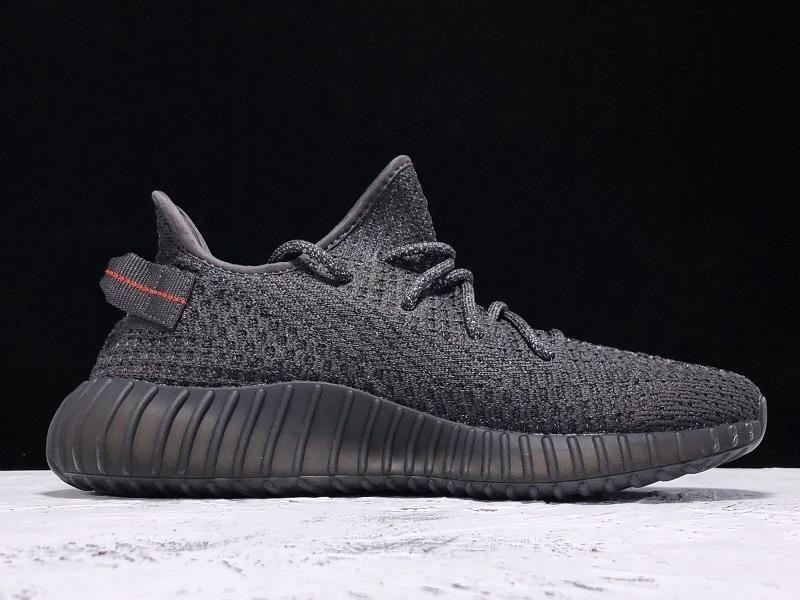 Yeezy 350 V2 Reflective Black Sneakers
