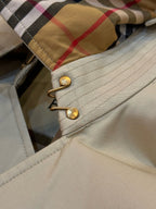 Navy Trench Coat - Men's