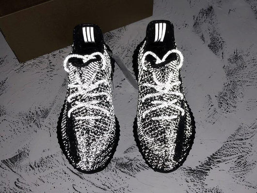 Yeezy 350 V2 Reflective Black Sneakers