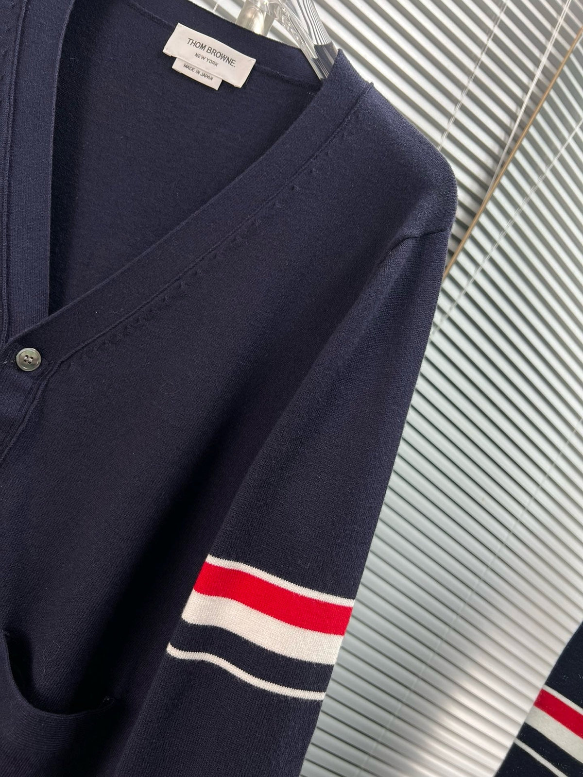 RWB Stripe Cardigan White - Men's