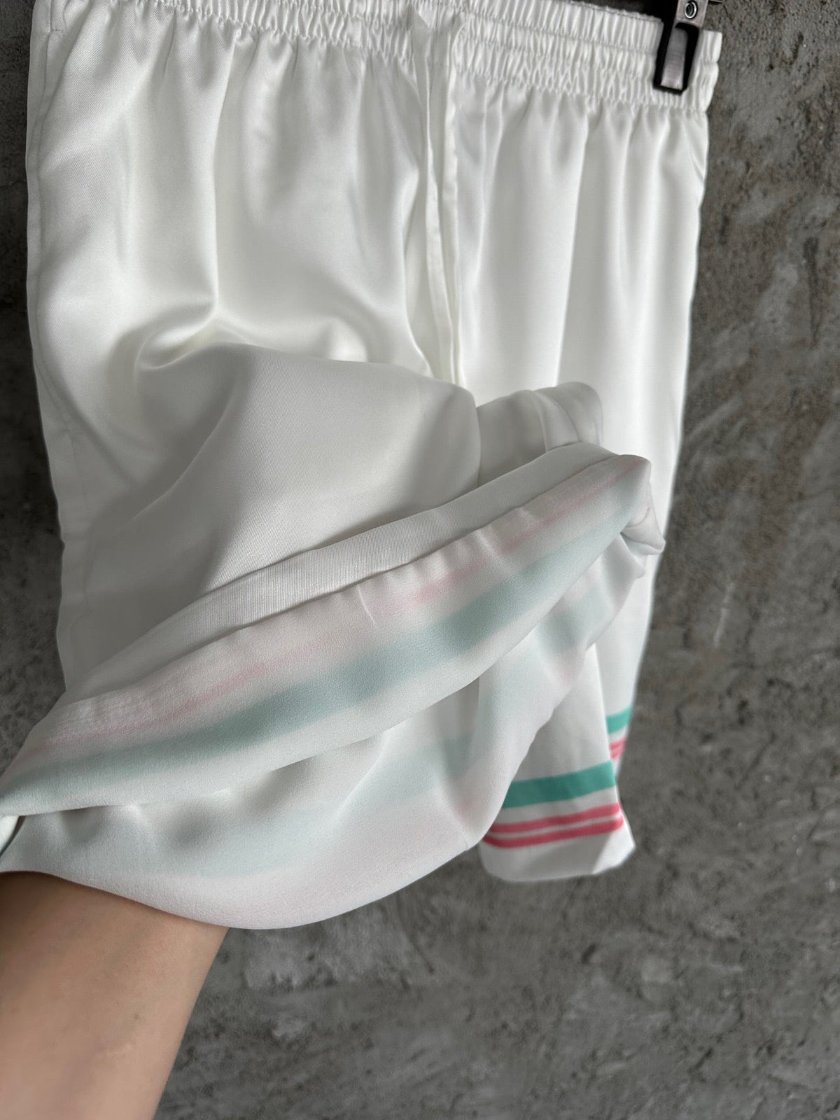Pastel Trim Silk Shorts - Men's