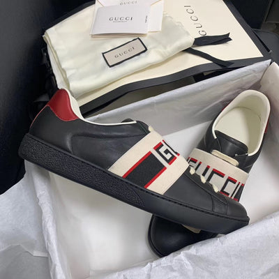 Ace Black Band Sneakers - Men's