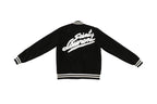 Black Wool Plain Varsity - Men's