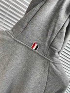 Navy Cotton Plain Zip-Through - Men's