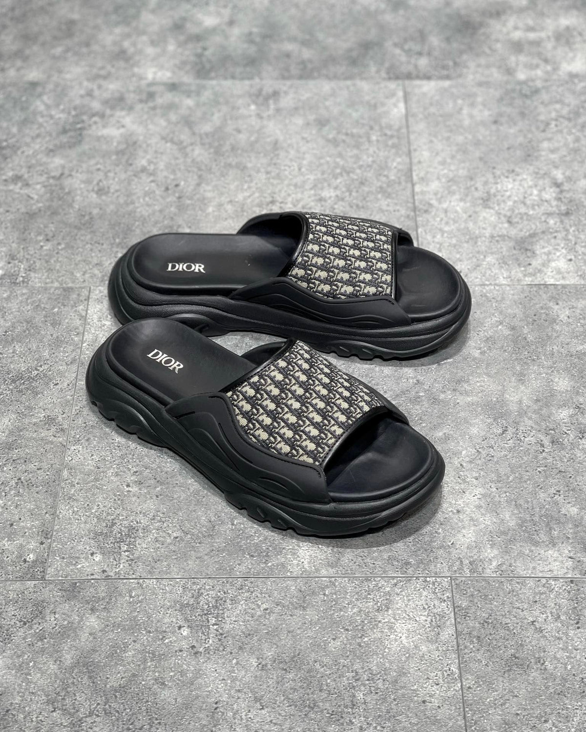 Black and Grey Slides
