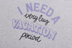 Grey Cotton Slogan Pullover - Men's