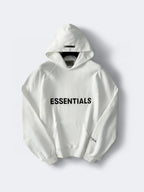 Grey Cotton Chest Logo Pullover - Men's