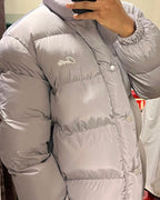 Black and Grey Puffer Jacket - Men's