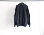 Black Cotton Bold Text Pullover - Men's