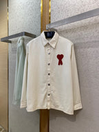 Cream Corduroy Patch Long-Sleeve - Men's