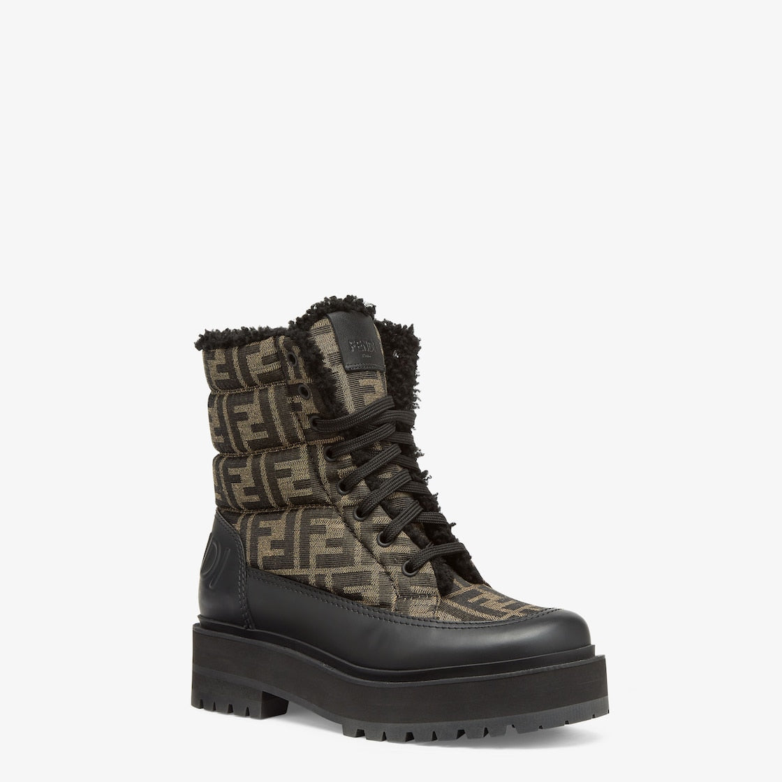 Signature Biker Boots – combat boots with quilted jacquard fabric inserts – LUX VERSE Luxury Designer Fashion Outlet