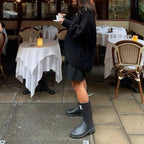 Rubber Rain Boots Black