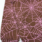 Burgundy Cotton Web Print Pullover - Men's