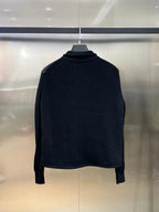 Navy Nylon Knit Sleeve Quilted - Men's