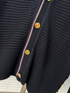 Grey Knit Cardigan - Men's