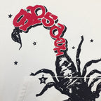 Cream Cotton Graphic Pullover - Men's