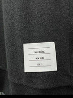4-Bar Crewneck Navy Loopback - Men's