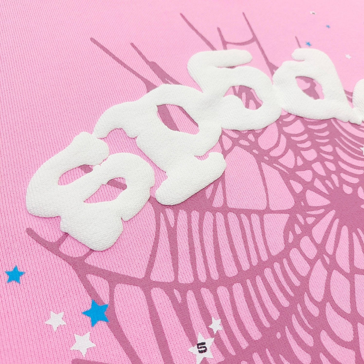 Pink Cotton Tonal Web Pullover - Men's