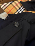 Navy Belted Trench - Men's