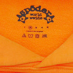 Orange Cotton Star Print Pullover - Men's