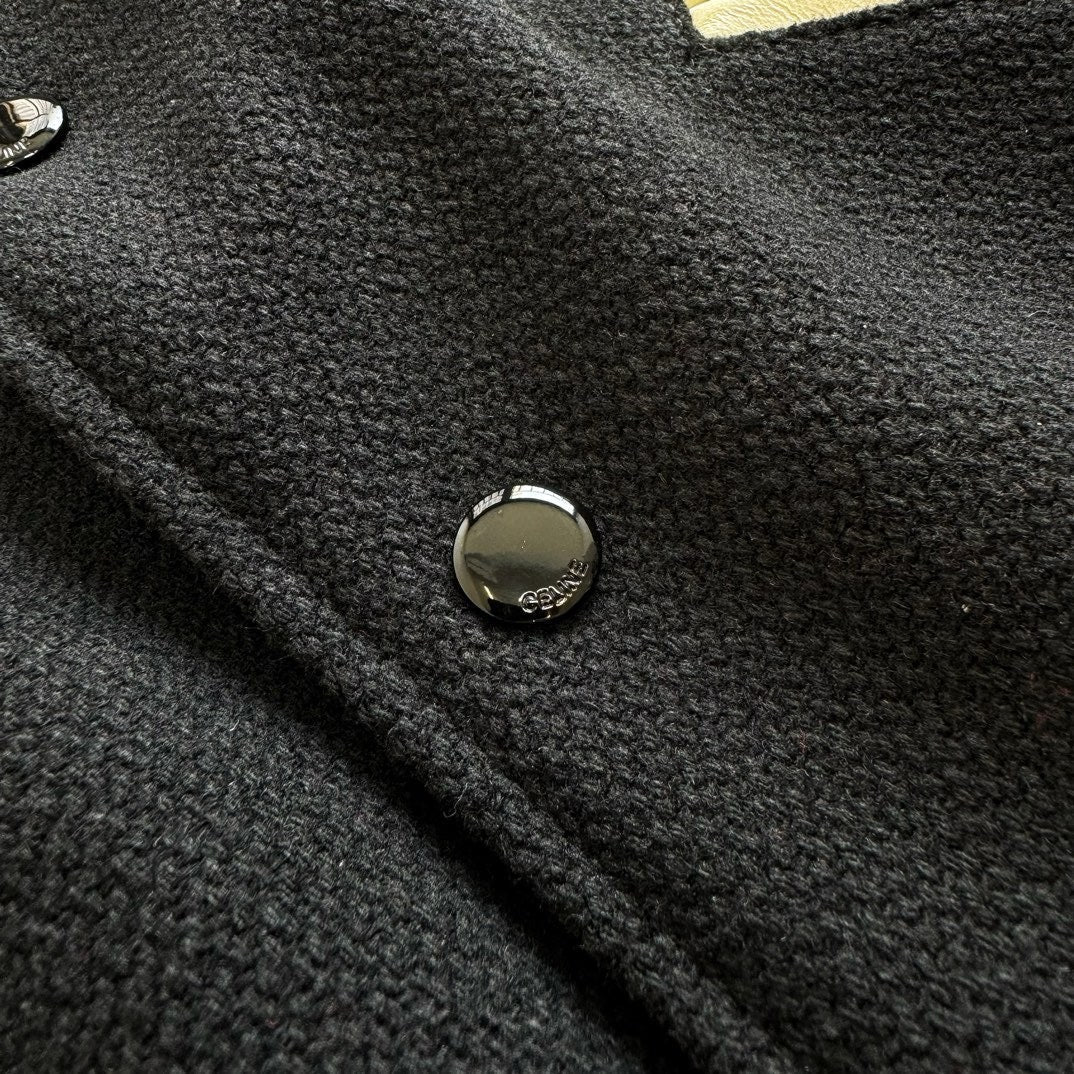 Black Wool Cream Sleeve Varsity - Men's