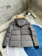 Black and White Parka - Men's