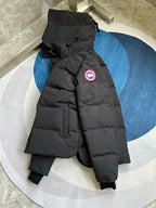 Black and White Puffer Jacket - Men's