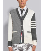 4-Bar Colourblock Cardigan - Men's