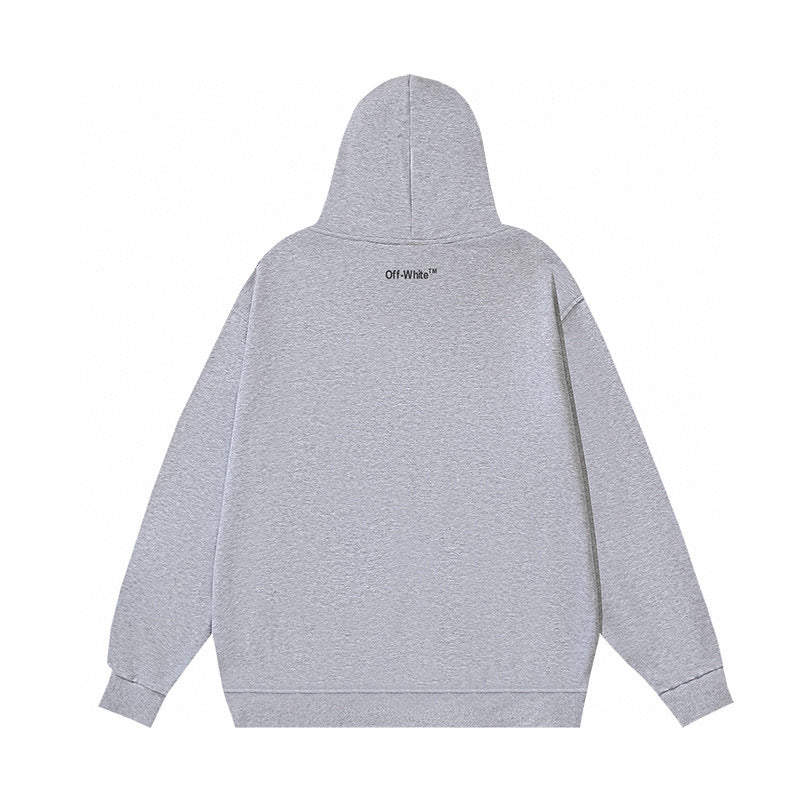 Black Cotton Text Logo Pullover - Men's