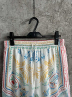 Ornate Print Silk Shorts - Men's