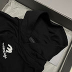 Black Cotton Tonal Pullover - Men's