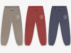 Navy Cotton Embroidered Joggers - Men's