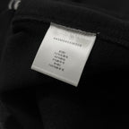 Black Wool Text Logo Crewneck - Men's