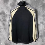 Black Jersey Monogram Sleeve Track - Men's