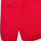 Red Cotton Graphic Pullover - Men's