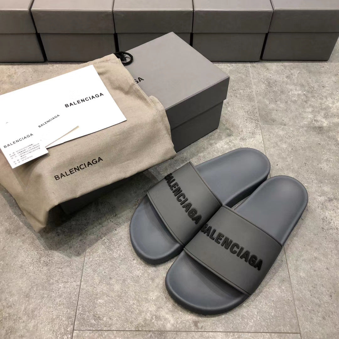 Grey with Black Logo Slides
