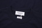 Grey Wool Four-Bar Crewneck - Men's