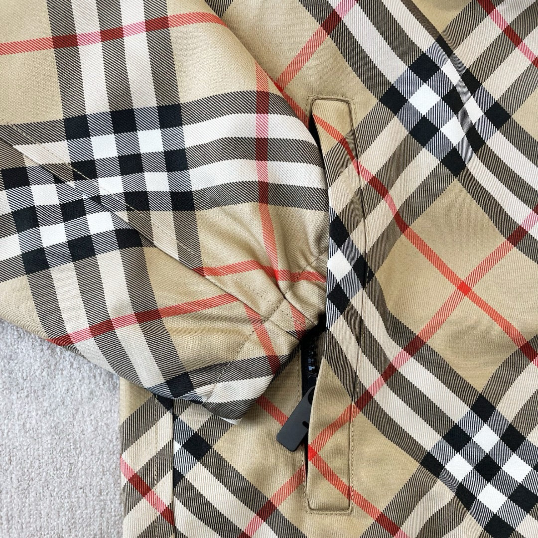 Vintage Check Hooded Zip Jacket - Men's