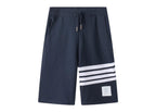 Red Jersey Bar Stripe Drawstring - Men's
