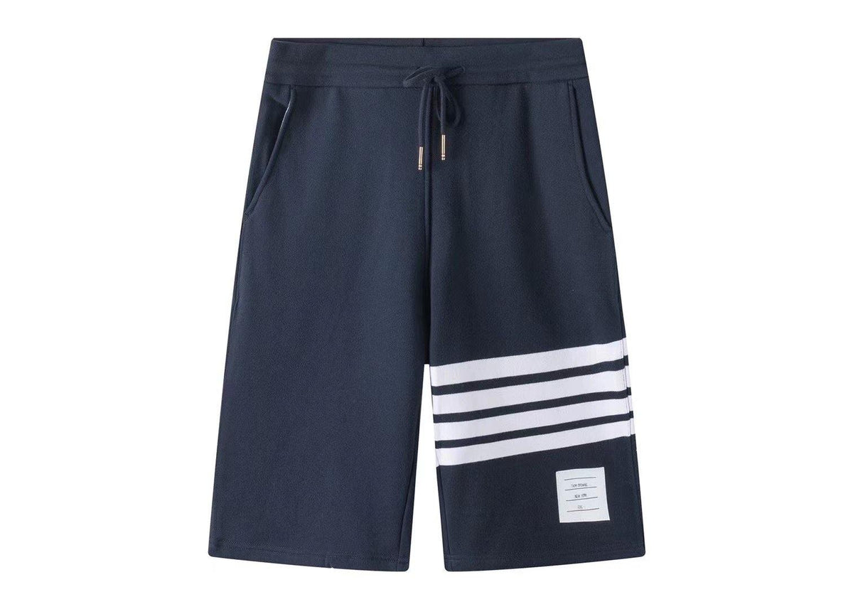 Red Jersey Bar Stripe Drawstring - Men's
