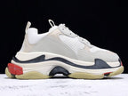 Triple S Cream Red and Navy Sneakers