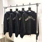 Black Cotton Embellished Pullover - Men's
