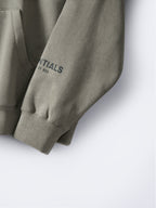 Olive Cotton Logo Pullover - Men's