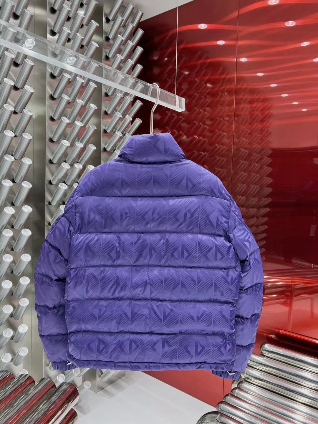 Purple Puffer Jacket - Men's