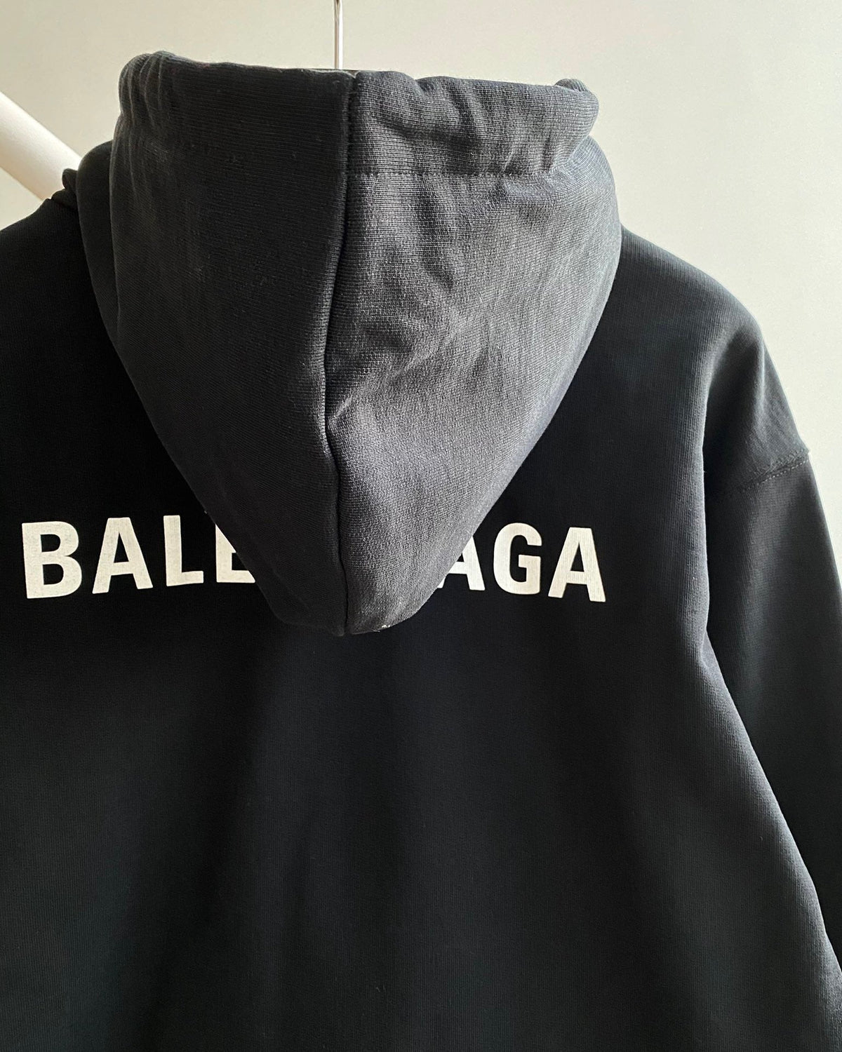Black Cotton Logo Half-Zip - Men's