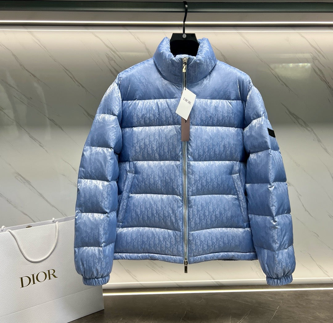 Blue Puffer Jacket - Men's